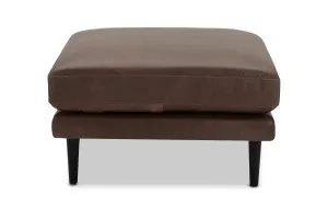 Alice Leather Ottoman, Phoenix Coffee, by Lounge Lovers by Lounge Lovers, a Ottomans for sale on Style Sourcebook