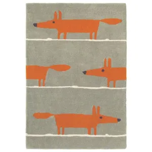 Scion Mr Fox Hand Tufted Designer Wool Rug, 180x120cm, Cinnamon by Scion, a Kids Rugs for sale on Style Sourcebook