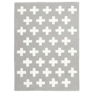 Nordic Crosses Kid Rug in Grey - 220x150cm by Rug Culture, a Kids Rugs for sale on Style Sourcebook