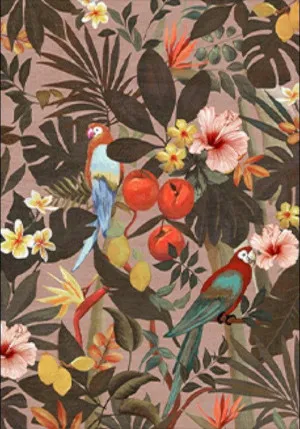 Mella 230cm x 320cm Tropical Design Rugs - Rosé by Interior Secrets - AfterPay Available by Interior Secrets, a Contemporary Rugs for sale on Style Sourcebook