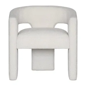 Leva Boucle Ivory Accent Chair by James Lane, a Chairs for sale on Style Sourcebook