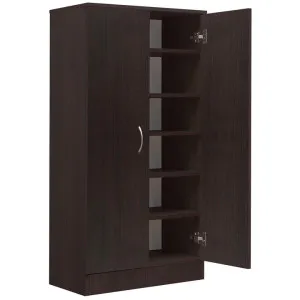 Mission 2 Door Shoe Cabinet, Walnut by EBT Furniture, a Shoe Organisers for sale on Style Sourcebook