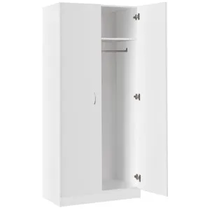 Mission 2 Door Wardrobe, White by EBT Furniture, a Wardrobes for sale on Style Sourcebook