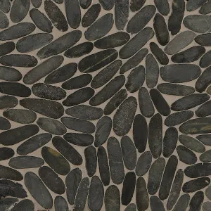 Pebble Black Honed by Beaumont Tiles, a Brick Look Tiles for sale on Style Sourcebook