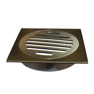 Roberts Grate Antique Brass Square 60x60x50mm by Roberts, a Shower Grates & Drains for sale on Style Sourcebook