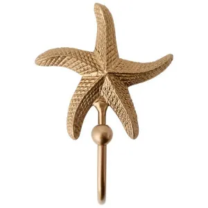 Paradox Nautical Brass Wall Hook, Starfish by Paradox, a Wall Shelves & Hooks for sale on Style Sourcebook