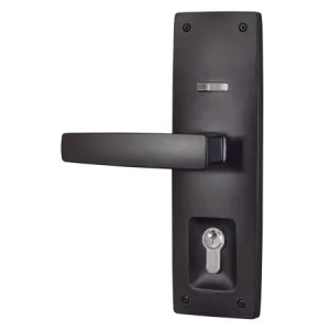 Trilock Urban Aurora Double Cylinder Entrance Lever Set in Matte Black by Gainsborough, a Doors & Hardware for sale on Style Sourcebook