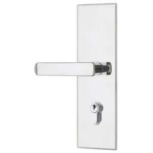 Trilock Eclipse Allure Double Cylinder Entrance Lever Set in Polished Stainless Steel by Gainsborough, a Doors & Hardware for sale on Style Sourcebook