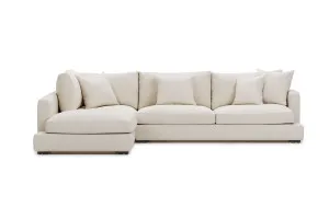 Long Beach Left Corner Sofa, Ivory, by Lounge Lovers by Lounge Lovers, a Sofas for sale on Style Sourcebook