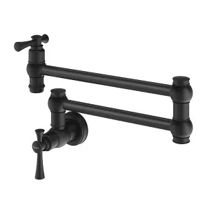 Phoenix Cromford Wall Mounted Pot Filler Matte Black by PHOENIX, a Kitchen Taps & Mixers for sale on Style Sourcebook