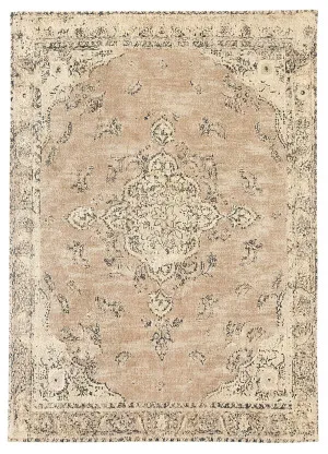 Sadie Coral Peach Turkish Style Distressed Rug by Miss Amara, a Persian Rugs for sale on Style Sourcebook
