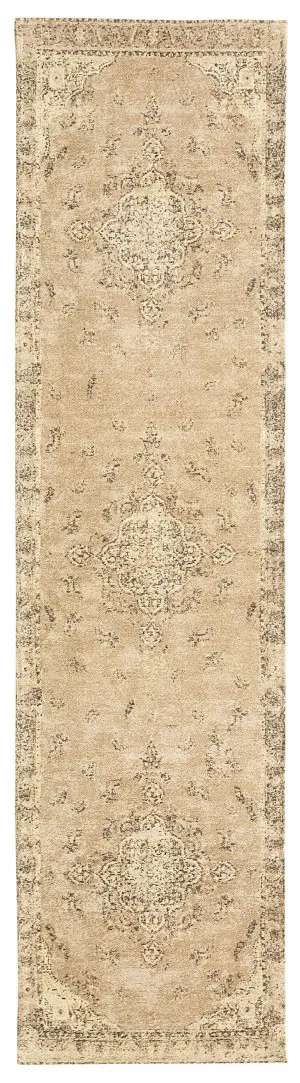 Sadie Coral Peach Turkish Style Distressed Runner Rug by Miss Amara, a Persian Rugs for sale on Style Sourcebook