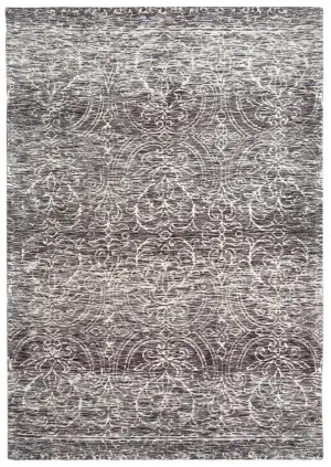 Avery Charcoal Grey and Ivory Rug by Miss Amara, a Persian Rugs for sale on Style Sourcebook