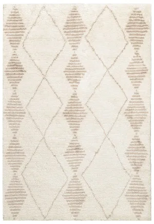 Frankie Ivory and Beige Tribal PET Rug by Miss Amara, a Persian Rugs for sale on Style Sourcebook