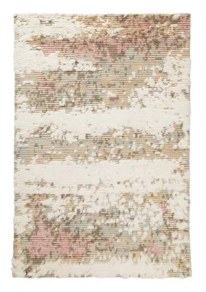 Annika Pink and Ivory Multi-Colour Wool Shag Rug by Miss Amara, a Shag Rugs for sale on Style Sourcebook