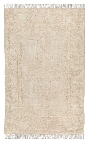 Jacklyn Ivory Distressed Rug by Miss Amara, a Persian Rugs for sale on Style Sourcebook