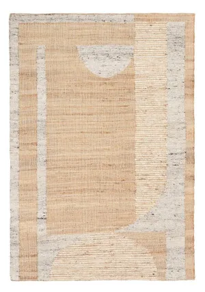 Soto Brown Cream and Grey Modern Jute Rug by Miss Amara, a Contemporary Rugs for sale on Style Sourcebook