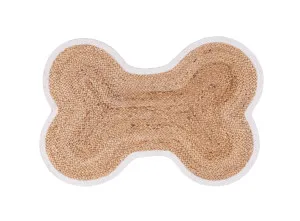 Dixie Dog Bone Natural and White Jute Mat by Miss Amara, a Contemporary Rugs for sale on Style Sourcebook