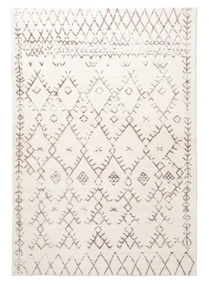 Karmina Brown and Cream Abstract Tribal Washable Rug by Miss Amara, a Persian Rugs for sale on Style Sourcebook