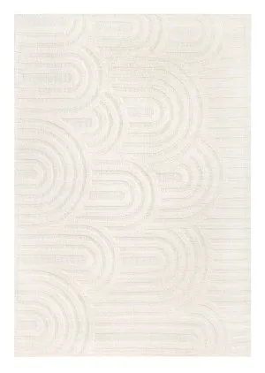 Penelope Ivory Cream Textured Rainbow Rug by Miss Amara, a Contemporary Rugs for sale on Style Sourcebook