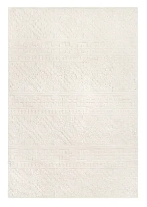 Chloe Cream Tribal Textured Rug by Miss Amara, a Persian Rugs for sale on Style Sourcebook