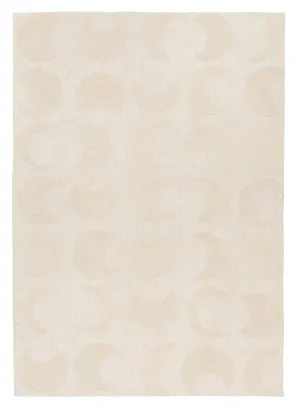 Lucy Beige Cream Half-Moon Pattern Rug by Miss Amara, a Kids Rugs for sale on Style Sourcebook