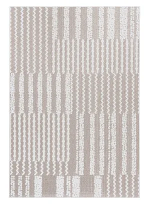Faina Beige and Ivory Abstract Indoor Outdoor Rug by Miss Amara, a Other Rugs for sale on Style Sourcebook