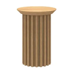 Linden Wooden Round Side Table, Natural by Conception Living, a Side Table for sale on Style Sourcebook