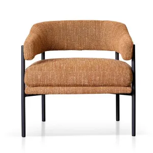 Arasi Fabric & Timber Armchair, Ginger / Black by Conception Living, a Chairs for sale on Style Sourcebook
