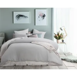 Accessorize Waffle Quilt Cover Set, Queen, Silver by Accessorize Bedroom Collection, a Bedding for sale on Style Sourcebook