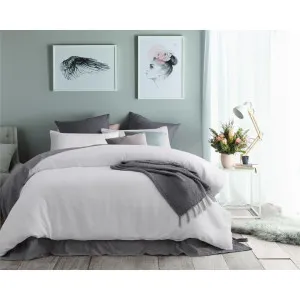 Accessorize Waffle Quilt Cover Set, Single, White by Accessorize Bedroom Collection, a Bedding for sale on Style Sourcebook