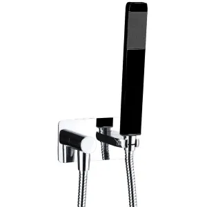 Lincoln Hand Shower Chrome/Black by Fienza, a Laundry Taps for sale on Style Sourcebook