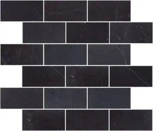 Kensington Brick Nero Mosaic by Beaumont Tiles, a Brick Look Tiles for sale on Style Sourcebook