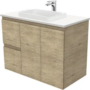 Edge 900 Vanity Wall Hung Doors & Drawers with Basin & Quartz Top by Fienza, a Vanities for sale on Style Sourcebook