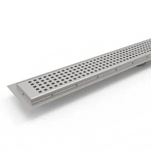 Zenon/Archit S/S Grate Square 1200mm fixed/out by Bella Vista, a Shower Grates & Drains for sale on Style Sourcebook