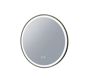 Eclipse LED Mirror 600 Matte Black by Remer, a Illuminated Mirrors for sale on Style Sourcebook