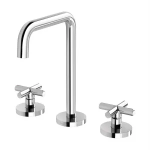 Vivid Slimline Plus 3 Piece Basin Set Chrome by PHOENIX, a Bathroom Taps & Mixers for sale on Style Sourcebook