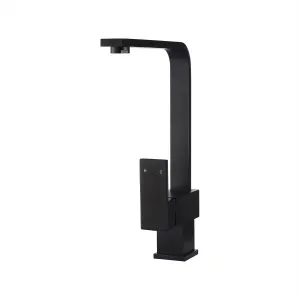 Square Sink Mixer Square Neck 214 Matte Black by Meir, a Kitchen Taps & Mixers for sale on Style Sourcebook