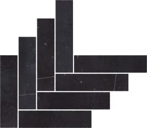 Soho Herringbone Nero Mosaic by Beaumont Tiles, a Brick Look Tiles for sale on Style Sourcebook