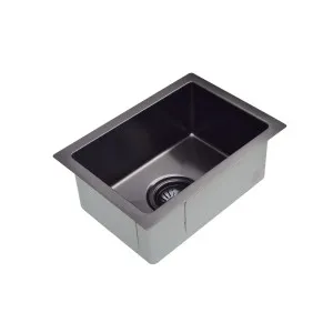 Single Bowl Sink NTH 382x272 Gunmetal Black by Beaumont Tiles, a Kitchen Sinks for sale on Style Sourcebook