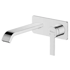 Barcelona Wall Basin Set Curved 200 Chrome by Oliveri, a Bathroom Taps & Mixers for sale on Style Sourcebook