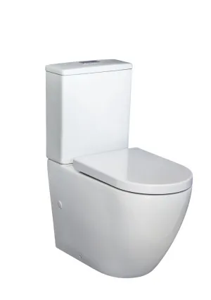 Alix Rimless Extra Height Back To Wall Toilet Suite P Trap Gloss White by Fienza, a Toilets & Bidets for sale on Style Sourcebook
