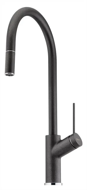 Vilo Sink Mixer Pull Out/Pull Down 210 Santorini Black by Oliveri, a Kitchen Taps & Mixers for sale on Style Sourcebook