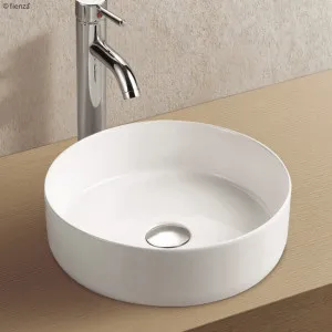 Reba Vessel Basin NTH Ceramic 350 Gloss White by Fienza, a Basins for sale on Style Sourcebook
