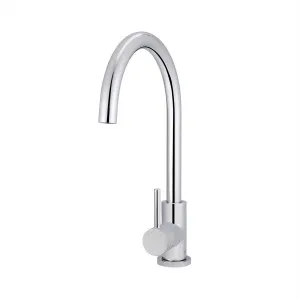 Round Sink Mixer Gooseneck 210 Chrome by Meir, a Kitchen Taps & Mixers for sale on Style Sourcebook