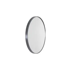 Modern Round Framed Mirror 810 Gun Metal by Remer, a Vanity Mirrors for sale on Style Sourcebook