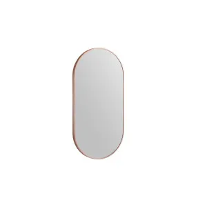 Modern Oblong Framed Mirror 460X910 Rose Gold by Remer, a Vanity Mirrors for sale on Style Sourcebook