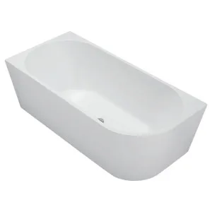 Isabella Back To Wall Bath Right Acrylic 1500 Gloss White by Fienza, a Bathtubs for sale on Style Sourcebook