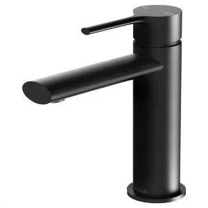 Vivid Slimline Oval Basin Mixer Matte Black by PHOENIX, a Bathroom Taps & Mixers for sale on Style Sourcebook