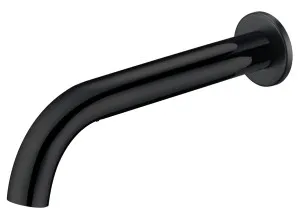 Hali Bath Outlet Curved 175 Matte Black by Ikon, a Bathroom Taps & Mixers for sale on Style Sourcebook